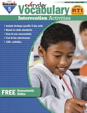 Everyday Vocabulary Intervention Activities Gr 5 