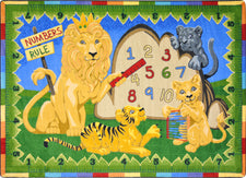 Number's Rule© Classroom Rug, 7'8" x 10'9" Rectangle