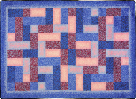 Off Beat© Classroom Rug, 5'4" x 7'8" Rectangle Purple