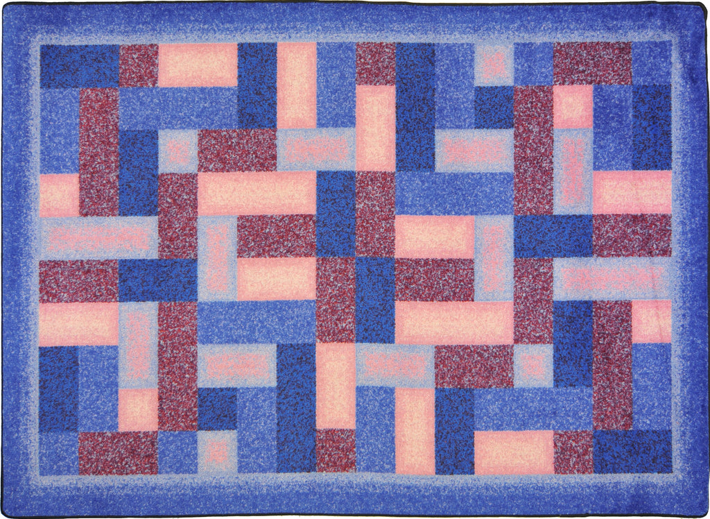 Off Beat© Classroom Rug, 5'4" x 7'8" Rectangle Purple