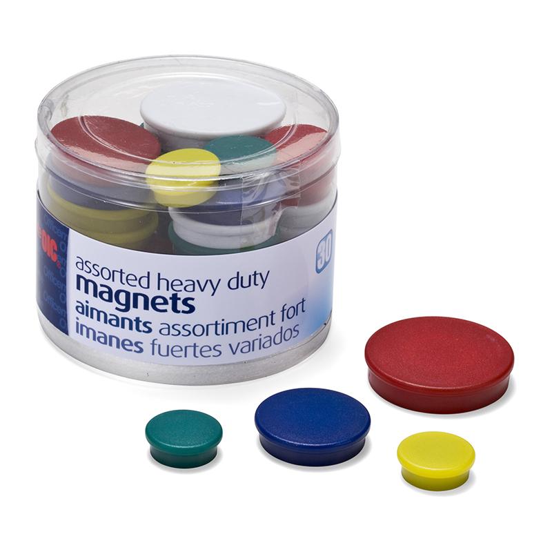 Heavy Duty Magnets, Assorted Colors & Sizes