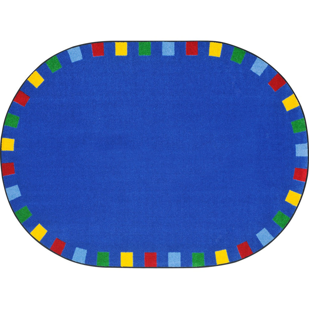 On the Border™ Bright Classroom Circle Time Rug, 5'4" Round