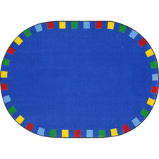 On the Border™ Bright Classroom Circle Time Rug, 7'7" Round