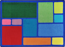 Our Block Primary Classroom Rug, 5'4" x 7'8" Rectangle