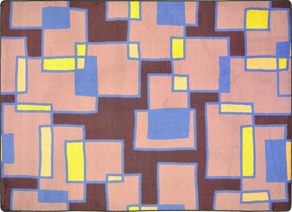 Outside the Box© Classroom Rug, 5'4" x 7'8" Rectangle Grape