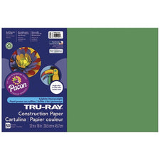 Tru-Ray® Construction Paper, 12" x 18" Holiday Green