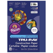 Tru-Ray® Construction Paper, 9" x 12" Royal Blue