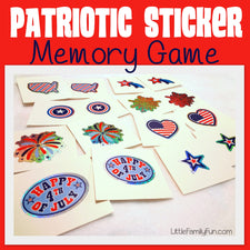 Patriotic Sticker Memory Game