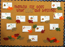 Thankful for God's Unbe"LEAF"able Blessings! - Thanksgiving Bulletin Board