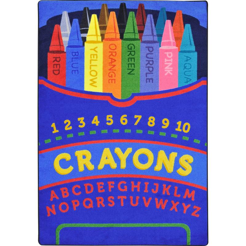 Pick a Color™ Classroom Carpet, 3'10" x 5'4" Rectangle