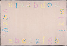 Polka Dot ABC's© Classroom Rug, 5'4" x 7'8" Rectangle Multi