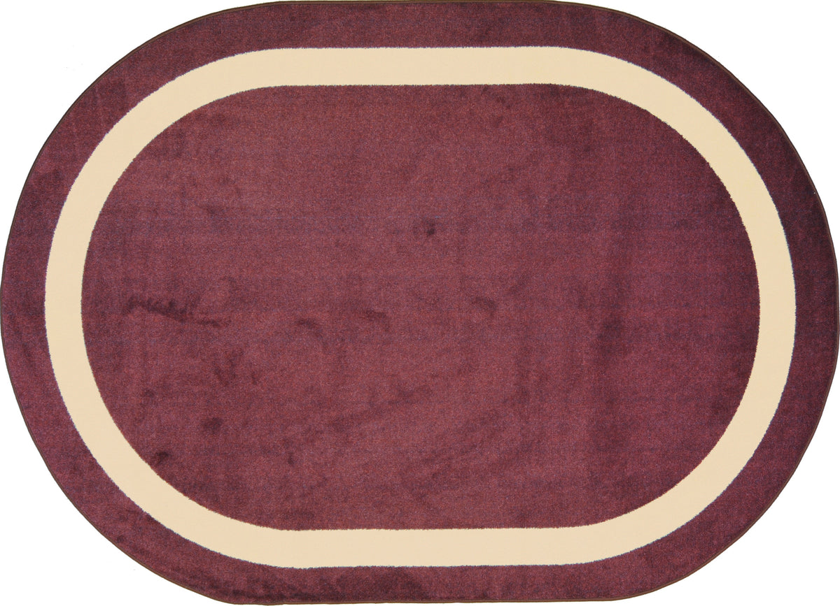 Portrait© Classroom Rug, 7'8" x 10'9"  Oval Heather