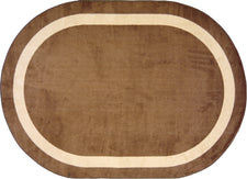 Portrait© Classroom Rug, 7'7"  Round Mocha