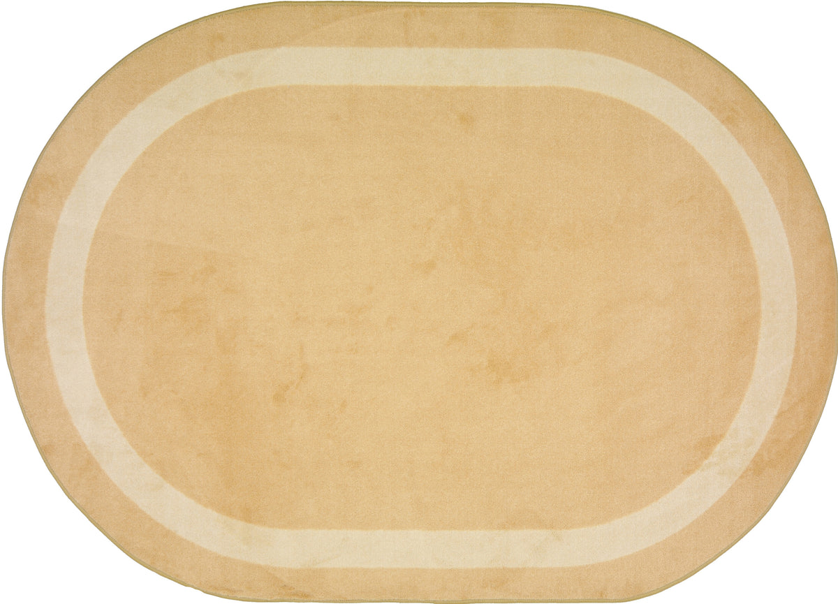 Portrait© Classroom Rug, 5'4" x 7'8"  Oval Sandstone