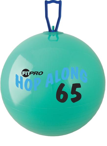 Fitpro 25.5 Inches Hop Along Pon Pon Ball, Green, Large