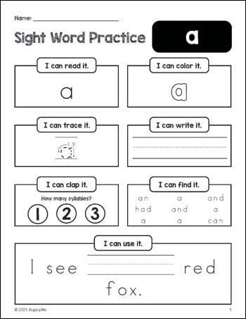 Dolch Sight Words Mega Bundle - Grades PreK-3 - Includes All 220 Dolch Sight Words - 24 Activities For Each Grade Level - Sight Word Worksheets, Printables, Flash Cards, And More