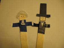 President's Day Popsicle Stick Puppets