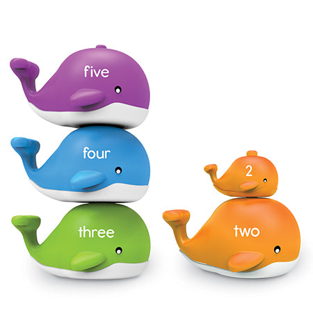Snap-n-Learn® Stacking Whales