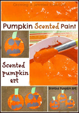 Fun Fall Craft - Exploring Pumpkin Scented Paint