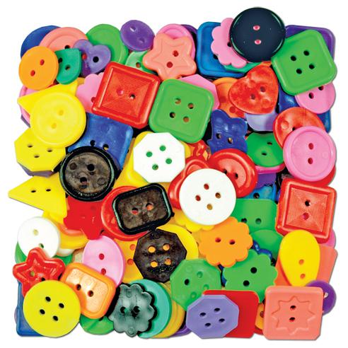 Craft Buttons Assorted 1 Lb Pk