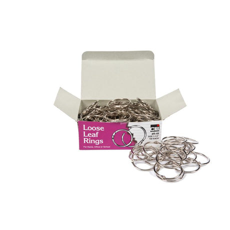 Loose Leaf Rings, 1-1/2" Diameter