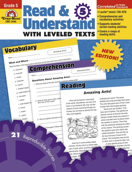 Read & Understand with Leveled Texts, Grade 5