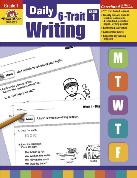 Daily 6-Trait Writing, Grade 1