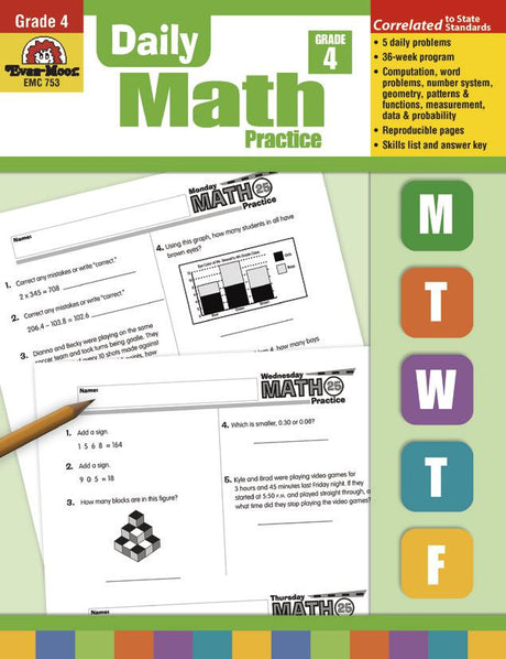 Daily Math Practice, Grade 4