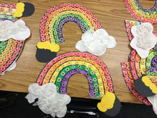 St. Patrick's Day Rainbow Craftivity with FREE Writing Prompt Worksheets