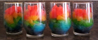 A Taste of Spring - Rainbow Slushies Snack Idea