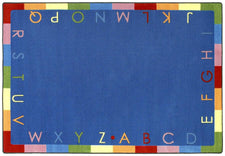 Rainbow Alphabet© Classroom Rug, 3'10" x 5'4" Rectangle