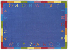 Rainbow Alphabet© Classroom Rug, 7'8" x 10'9"  Oval Soft