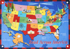 Read Across America© Classroom Rug, 5'4" x 7'8" Rectangle