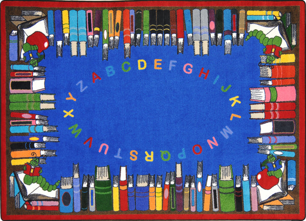 Literacy Rug Joy Carpets Read & Learn© Classroom Rug, 7'8
