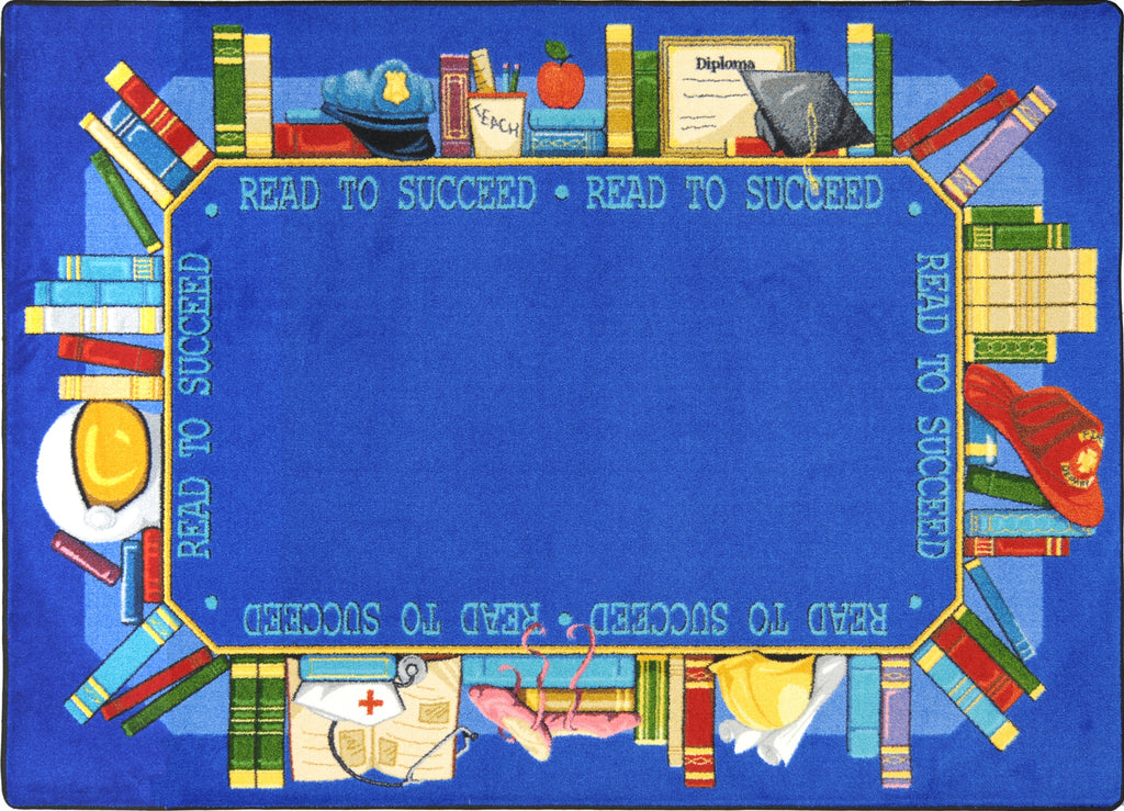 Let's Read Rug Joy Carpets Read to Succeed© Classroom Rug, 7'8