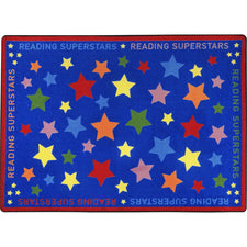 Reading Superstars™ Classroom Seating Rug, 7'8" x 10'9" Rectangle