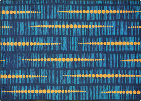 Recoil© Classroom Rug, 5'4" x 7'8" Rectangle Blue