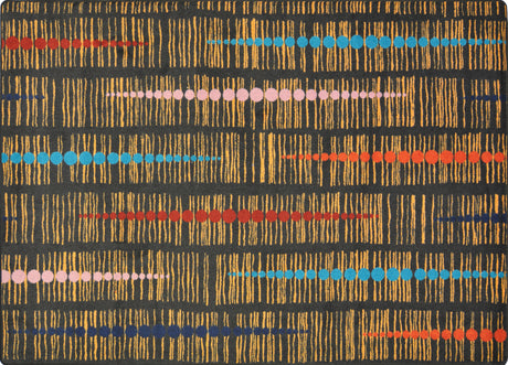 Recoil© Classroom Rug, 5'4" x 7'8" Rectangle Multi