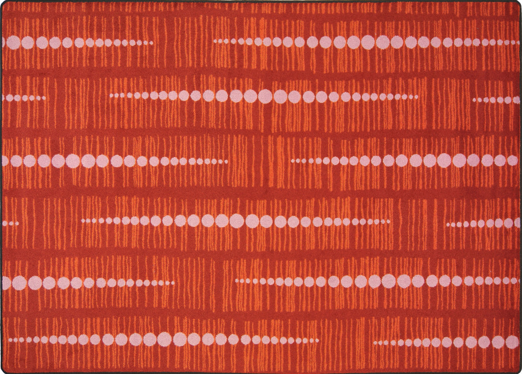 Recoil© Classroom Rug, 3'10" x 5'4" Rectangle Red