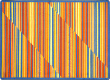 Rhythm© Classroom Rug, 5'4" x 7'8" Rectangle Sunset