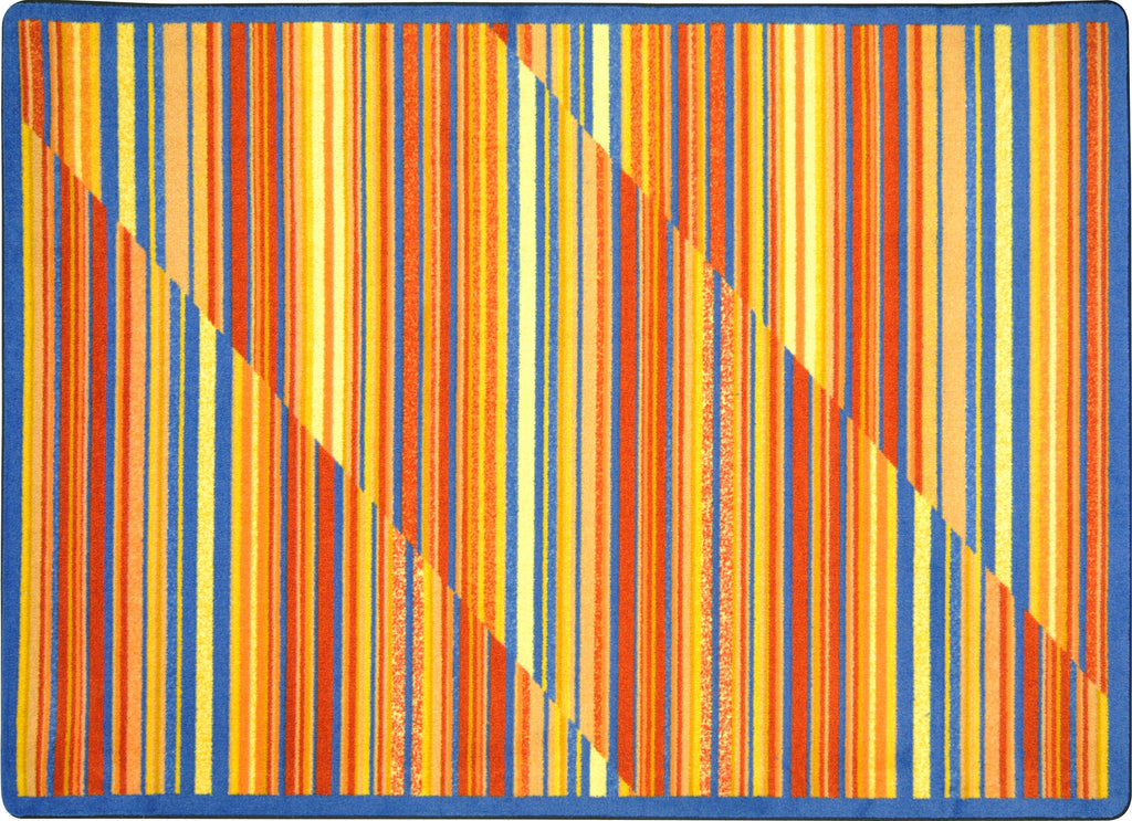 Rhythm© Classroom Rug, 7'8" x 10'9" Rectangle Sunset