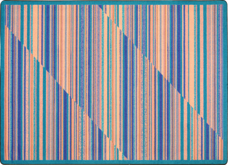 Rhythm© Classroom Rug, 7'8" x 10'9" Rectangle Water