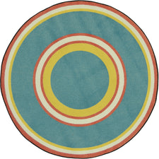 Ripples© Classroom Rug, 7'7"  Round Beach