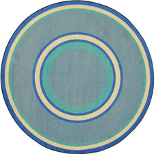 Ripples© Classroom Rug, 5'4" x 7'8"  Oval Boy Blue