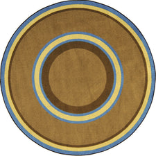 Ripples© Classroom Rug, 3'10" x 5'4"  Oval Chocolate