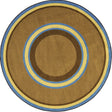 Ripples© Classroom Rug, 5'4" x 7'8"  Oval Chocolate
