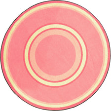 Ripples© Classroom Rug, 5'4"  Round Pretty Pink