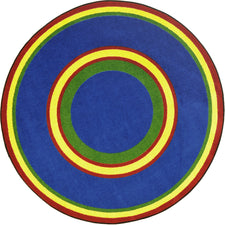 Ripples© Classroom Rug, 5'4"  Round Primary