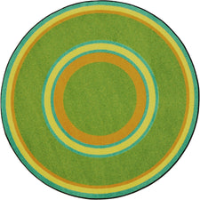 Ripples© Classroom Rug, 7'7"  Round Retro