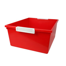 12 Quart Tattle Tray with Label Holder, Red